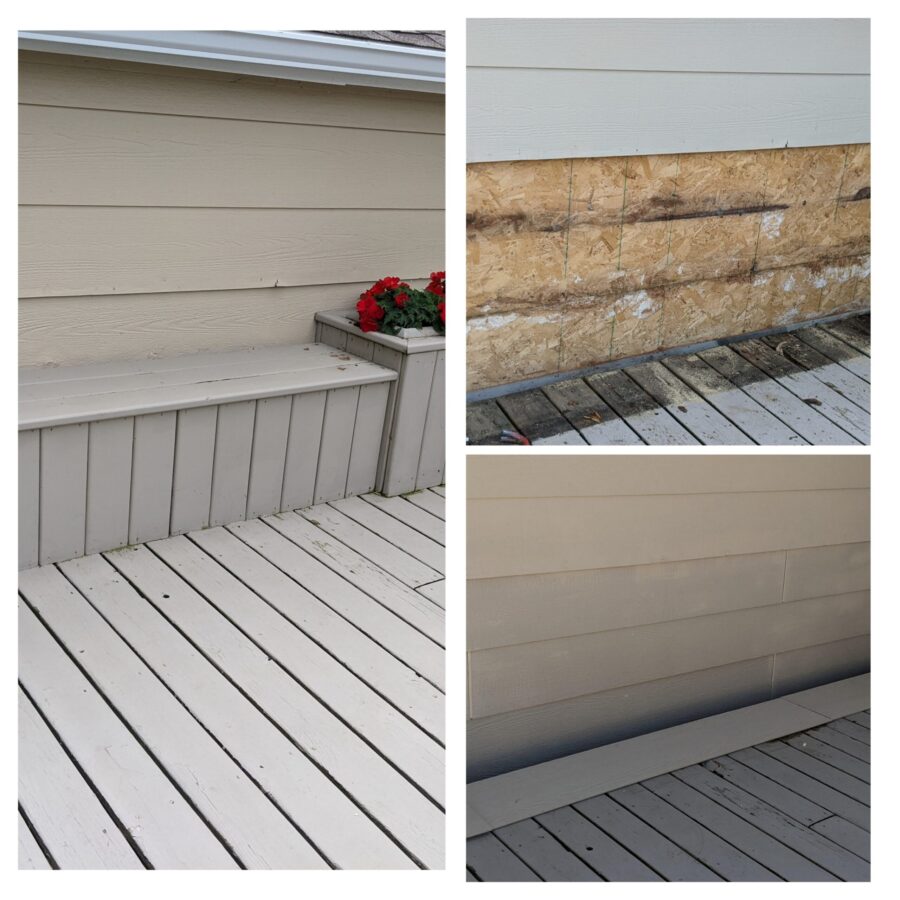 Read more about the article Repaired water-damaged siding